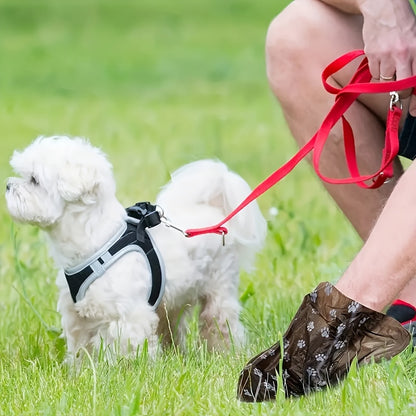 150 unidades/10 rolos grossos sacos para cócó de cachorro à prova de vazamento, adequados para caminhadas ao ar livre, disponíveis nas cores preto e verde