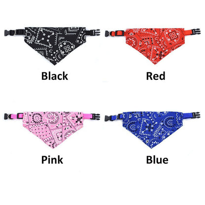 Para cães e gatos – elegante gola triangular com padrão paisley, conforto para todas as estações, lavável na máquina, preto/branco, vermelho/azul, rosa/floral, roxo/bolinhas, várias cores disponíveis