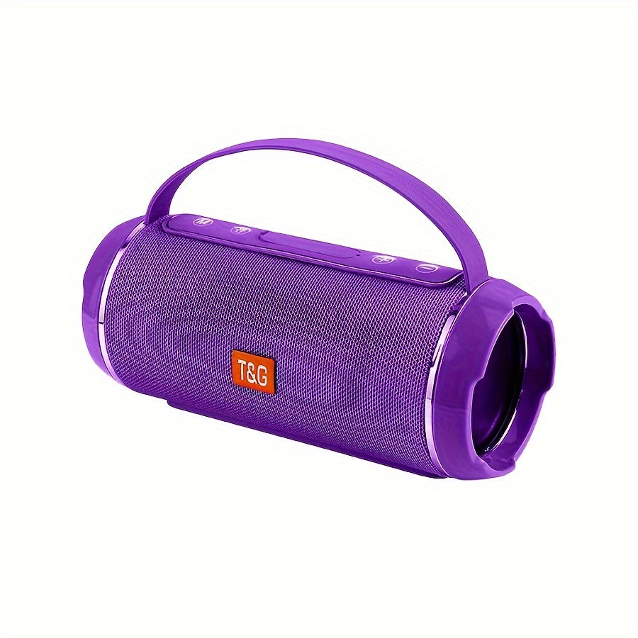 T&G TG116C Portable Wireless Speaker, 5.0 Surround Sound, USB/TF/FM Broadcast, 10m Connectivity, Rechargeable Lithium Battery, Type-C Charging, for Mobile/Tablet/TV, Party Companion