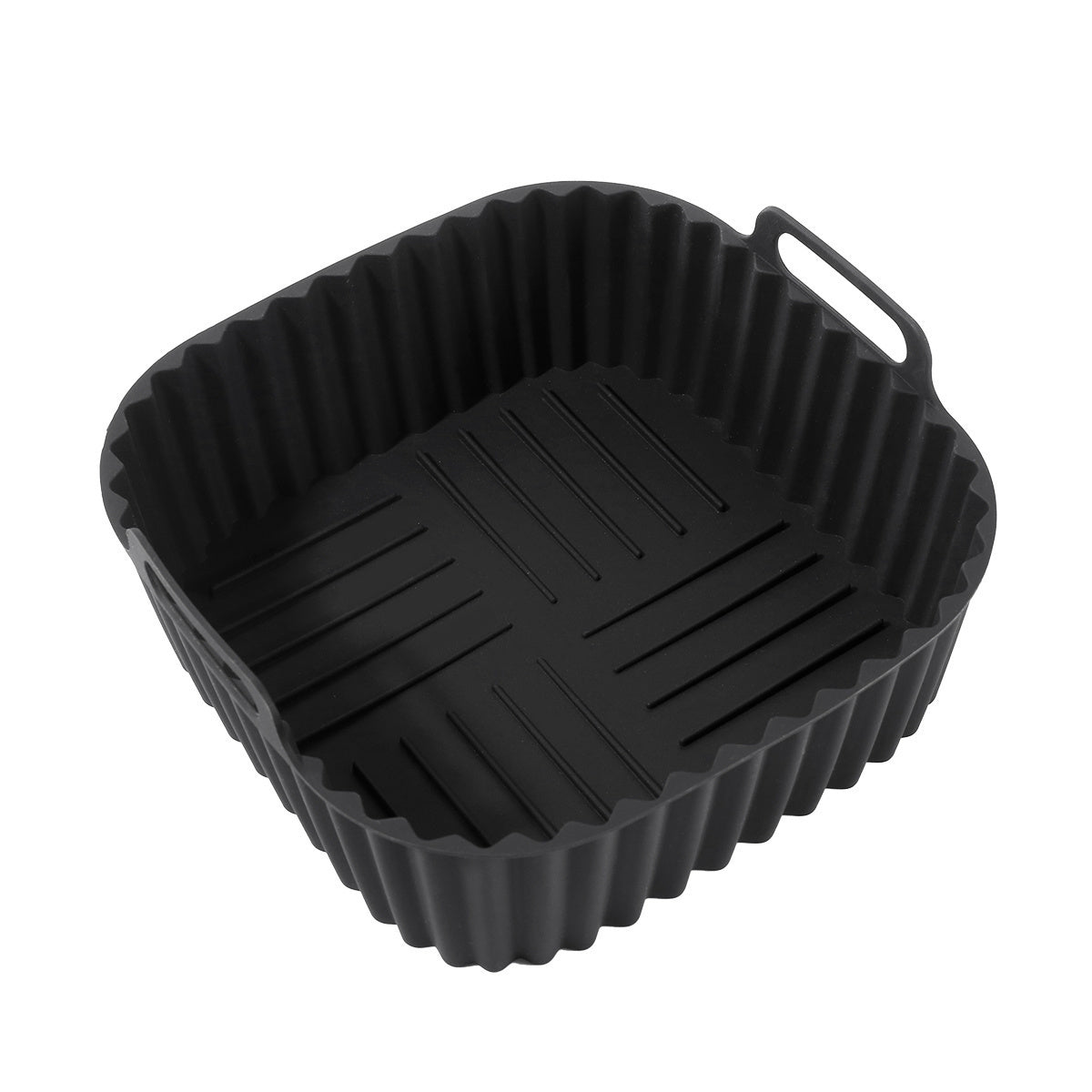 Forro de fritadeira de ar de silicone reutilizável colorido de 1 unidade - quadrado de 20,32 cm, cabe em fritadeiras de ar de 4-7 Qt, seguro para forno e micro-ondas, fácil de limpar e antiaderente - perfeito para cozinhar