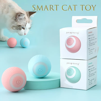 Brinquedo Smart Cat Ball com 150 MAh Bettery: uma bola rolante automática para horas de diversão interativa!