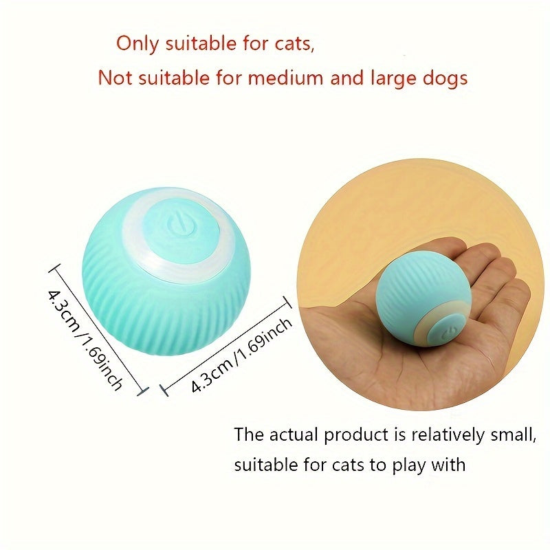 Brinquedo interativo para gatos com bola rolante elétrica - automóvel e inteligente - perfeito para gatinhos e gatos brincalhões