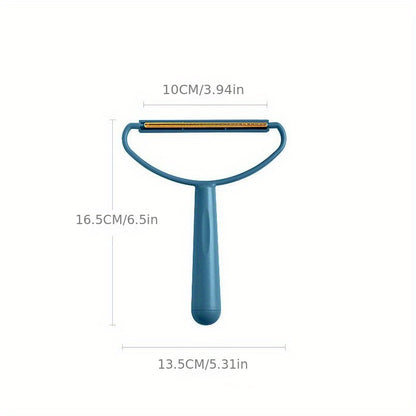 1pc Pet Hair Remover Tool para cães - Rolo de fiapos de plástico durável com cabo azul-petróleo, máquina de barbear e aparador de bolas de pelo para uso doméstico, ferramenta de tosquia para animais de estimação.