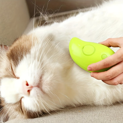 Pentes de limpeza e massagem para animais de estimação, pente de gato com carregamento, pente flutuante para remoção de pelos, escova para cuidados com animais de estimação, escova de limpeza para gatos, escova de vapor