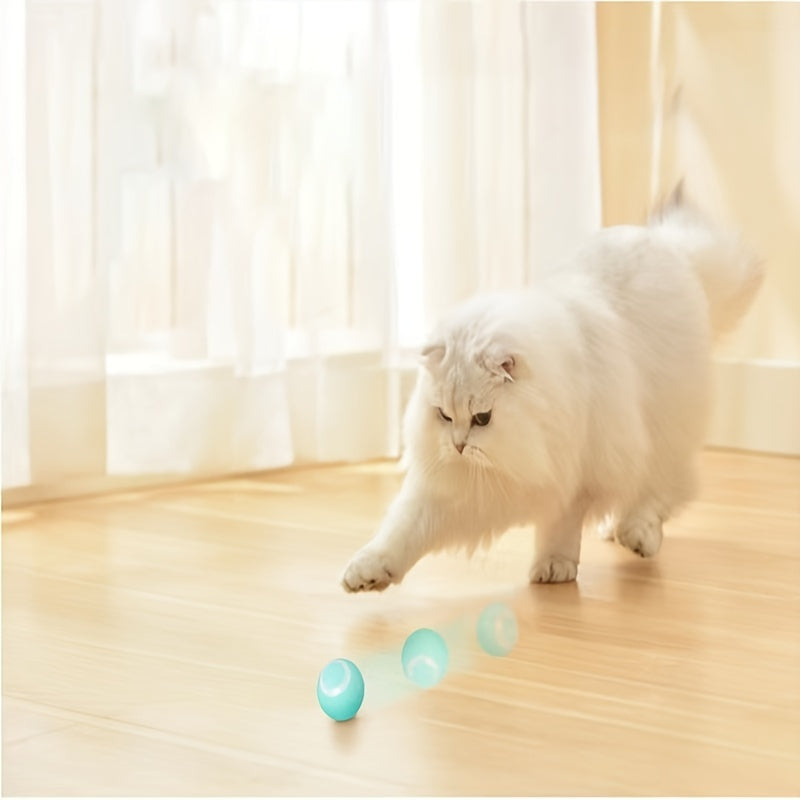 Brinquedo Smart Cat Ball com 150 MAh Bettery: uma bola rolante automática para horas de diversão interativa!