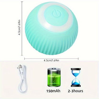 Brinquedo Smart Cat Ball com 150 MAh Bettery: uma bola rolante automática para horas de diversão interativa!