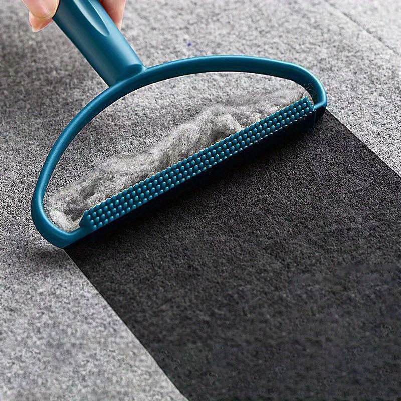 1pc Pet Hair Remover Tool para cães - Rolo de fiapos de plástico durável com cabo azul-petróleo, máquina de barbear e aparador de bolas de pelo para uso doméstico, ferramenta de tosquia para animais de estimação.