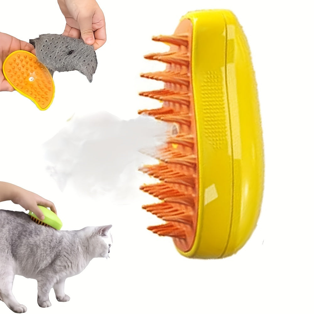 Pentes de limpeza e massagem para animais de estimação, pente de gato com carregamento, pente flutuante para remoção de pelos, escova para cuidados com animais de estimação, escova de limpeza para gatos, escova de vapor