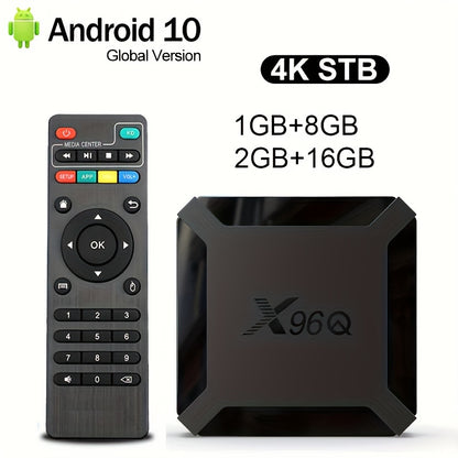 Android10 x96q caixa de tv inteligente allwinner h313 quad core cpu streaming media players 4k 2.4g wifi plugue da UE prefixo de tv