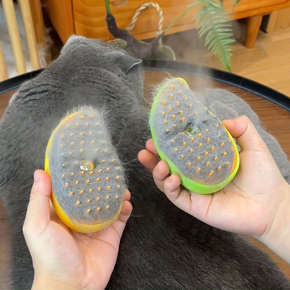 Pentes de limpeza e massagem para animais de estimação, pente de gato com carregamento, pente flutuante para remoção de pelos, escova para cuidados com animais de estimação, escova de limpeza para gatos, escova de vapor