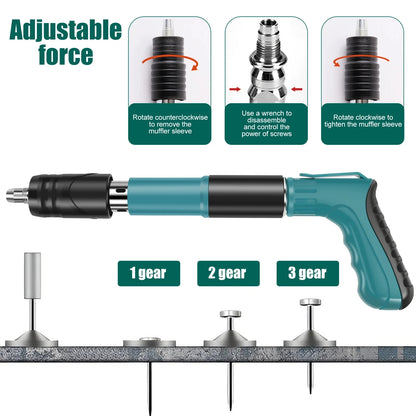 Mini pistola de pregos de aço pistola de rebite manual parede de concreto teto parede âncora fio dispositivo de entalhe fixador de parede ferramentas de rebite