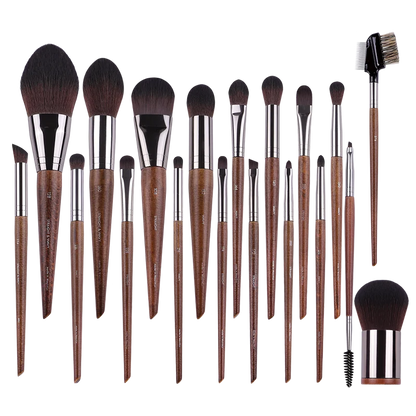 MyDestiny MUF Conjunto de pincéis de maquiagem e kit para base, blush, sombra, destaque em pó, pincéis de sobrancelha para artista profissional