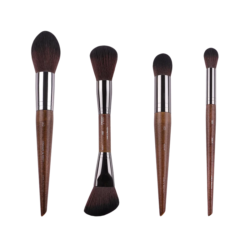 MyDestiny MUF Conjunto de pincéis de maquiagem e kit para base, blush, sombra, destaque em pó, pincéis de sobrancelha para artista profissional