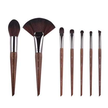 MyDestiny MUF Conjunto de pincéis de maquiagem e kit para base, blush, sombra, destaque em pó, pincéis de sobrancelha para artista profissional