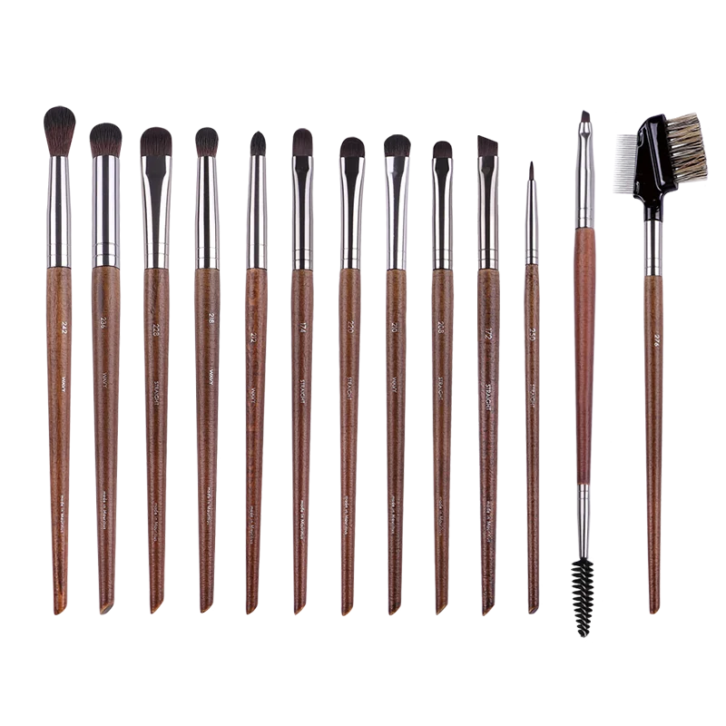 MyDestiny MUF Conjunto de pincéis de maquiagem e kit para base, blush, sombra, destaque em pó, pincéis de sobrancelha para artista profissional