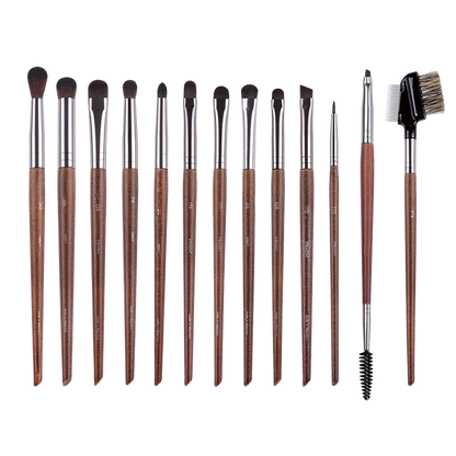 MyDestiny MUF Conjunto de pincéis de maquiagem e kit para base, blush, sombra, destaque em pó, pincéis de sobrancelha para artista profissional