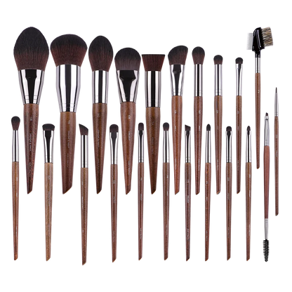 MyDestiny MUF Conjunto de pincéis de maquiagem e kit para base, blush, sombra, destaque em pó, pincéis de sobrancelha para artista profissional