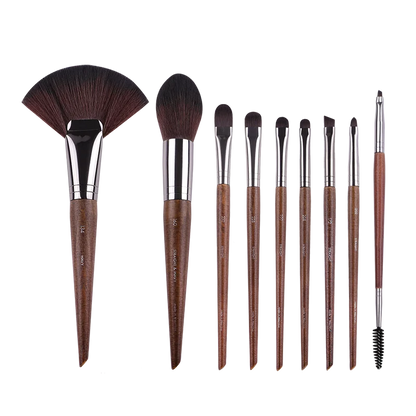 MyDestiny MUF Conjunto de pincéis de maquiagem e kit para base, blush, sombra, destaque em pó, pincéis de sobrancelha para artista profissional