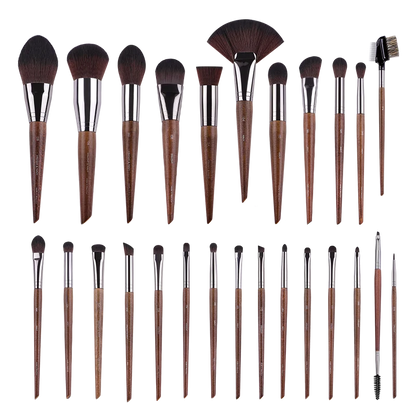 MyDestiny MUF Conjunto de pincéis de maquiagem e kit para base, blush, sombra, destaque em pó, pincéis de sobrancelha para artista profissional