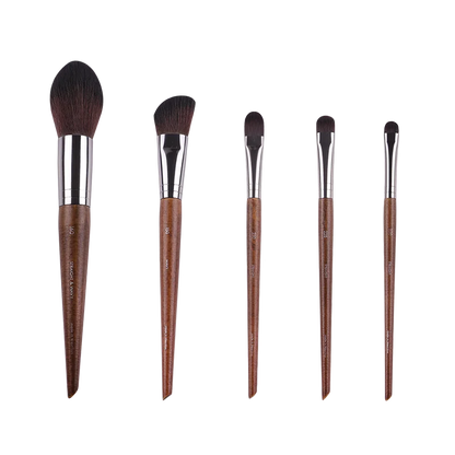 MyDestiny MUF Conjunto de pincéis de maquiagem e kit para base, blush, sombra, destaque em pó, pincéis de sobrancelha para artista profissional