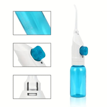 Irrigador Oral de Alta Pressão Doméstico Portátil Dentes Água Limpa Fio Dental Manual Palito de Dente de Água de Alta Pressão