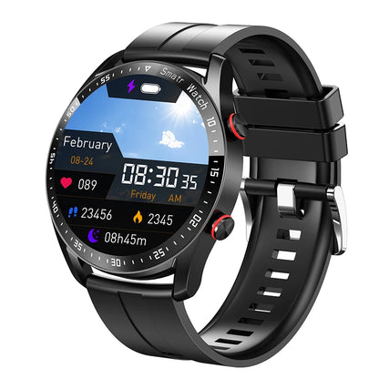 Relógio inteligente masculino com chamada Bluetooth ECG+PPG, laser, saúde, pressão arterial, fitness, relógios esportivos, masculino, esportivo, à prova de água, smartwatch+caixa