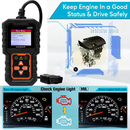 1 PC Carro Diagnostico Obd2 Limpar Códigos de Falha Ferramentas de Diagnóstico de Digitalização Versão Universal