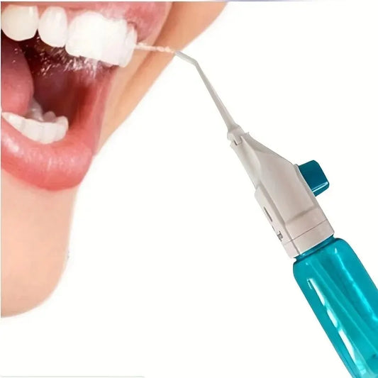 Irrigador Oral de Alta Pressão Doméstico Portátil Dentes Água Limpa Fio Dental Manual Palito de Dente de Água de Alta Pressão