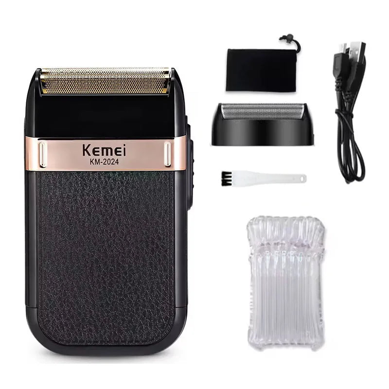 Kemei KM-2628 KM-678 KM-2024 Máquina de cortar cabelo elétrica profissional Máquina de cortar barba Barbeador masculino recarregável Kit aparador de pelos