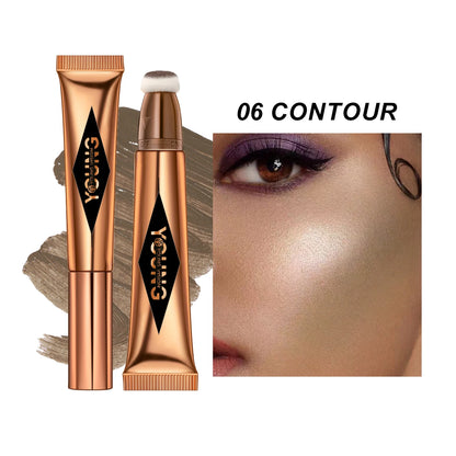 Almofada de ar YOUNG VISION, blush em pó, bastão de alto brilho, líquido de maquiagem, rouge, 6 cores opcionais