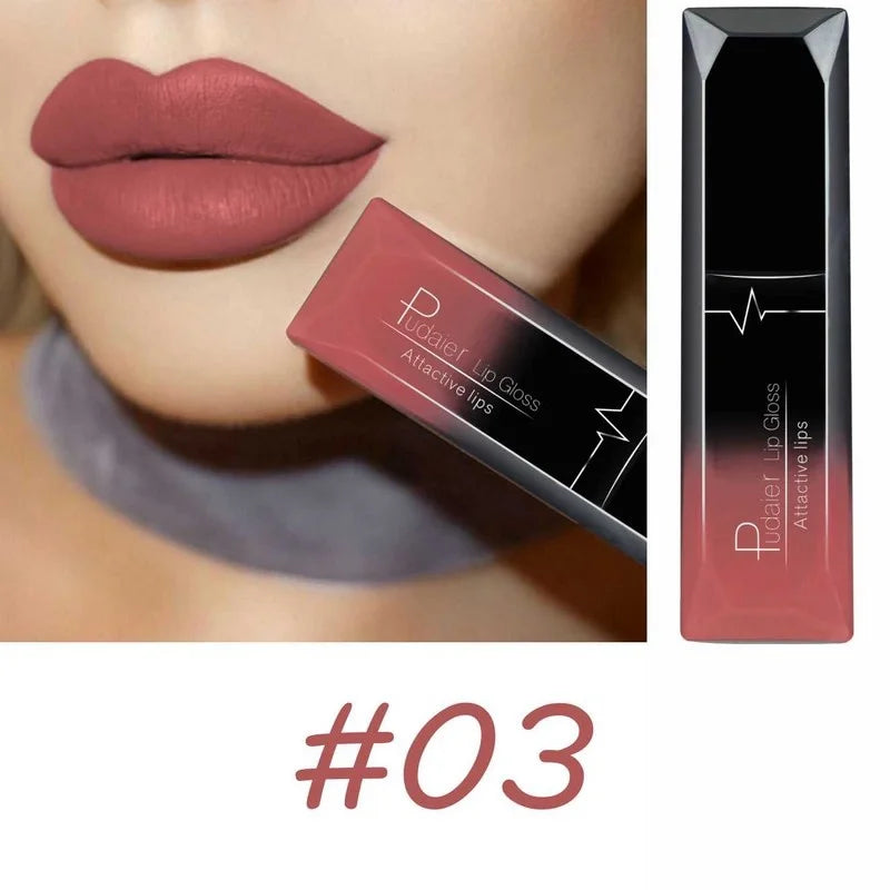 Melhor maquiagem labial 17 cores sexy fosco gloss de longa duração batom líquido creme labial