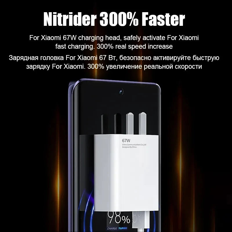 Carregador rápido USB 67W para Xiaomi 14 13 12 11 10 Ultra Redmi Note 12T 13 Pro Turbo Quick Charge Tipo C Cabo de carregamento USB