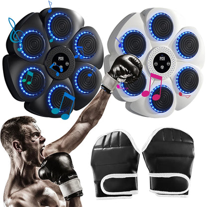 Nova máquina de boxe de música inteligente para adultos/crianças, treinamento de fitness e boxe, treinamento de resposta em casa, alvo de parede de boxe