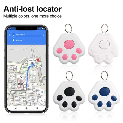 Rastreador GPS Mini Inteligente Chave Crianças Bolsa Localizador Cão Gato Localizador de Animais de Estimação Dispositivo Rastreador Bluetooth Lembrete Anti-perda para IOS/Android