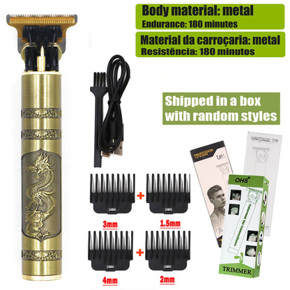 T9 Hair Clipper Repair Barba Barbear Corpo Aparador de Pêlos Clippers Máquina Elétrica Homens Máquina de Corte de Cabelo 0mm Barbeiro Barbeador