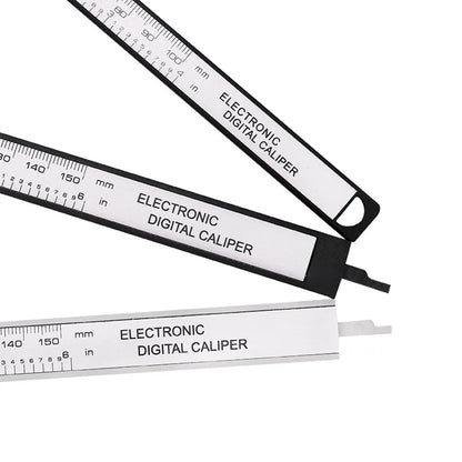 150mm 100mm Paquímetro Digital Eletrônico Mostrador de Fibra de Carbono Paquímetro Vernier Caliper Micrômetro Ferramenta de Medição Régua Digital