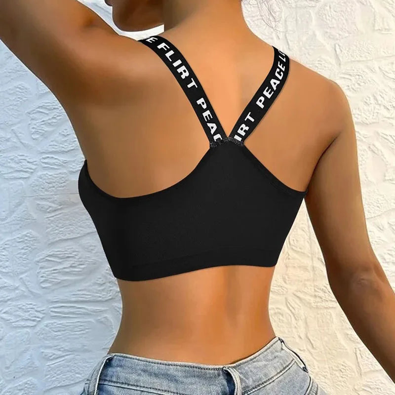 Sutiã esportivo feminino sem costura sexy respirável de alto impacto para academia fitness ioga roupa esportiva push up sutiã