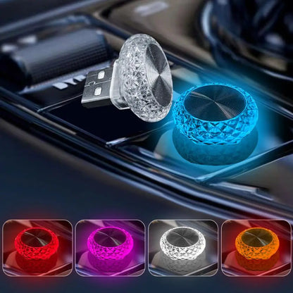 Luzes de ambiente USB para carro, mini lâmpadas LED portáteis, luzes decorativas internas para carro e computador, iluminação de ambiente