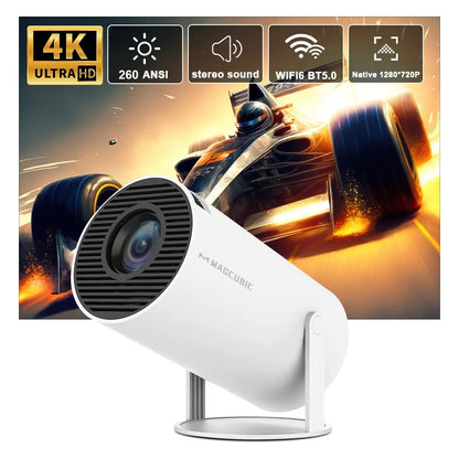 Projetor Magcubic HY300 Pro 4K Android 11 Dual Wifi6 260ANSI Allwinner H713 BT5.0 1080P 1280*720P Home Cinema Projetor Externo