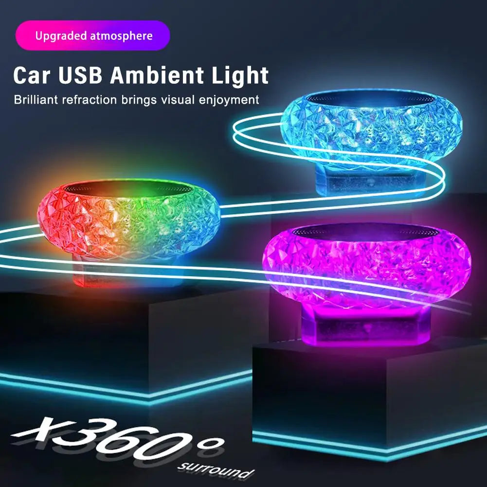 Luzes de ambiente USB para carro, mini lâmpadas LED portáteis, luzes decorativas internas para carro e computador, iluminação de ambiente