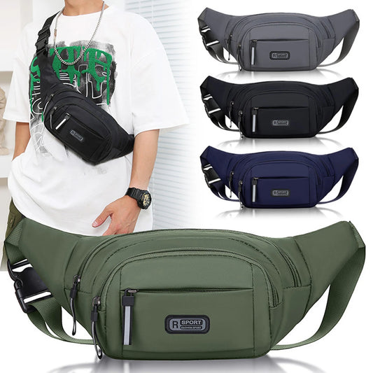 Nova Pure Canvas Fit Waistpack Mobile Waistpack Masculino Esportes Lazer Corrida Anti Furto Ultra Fino Invisível.-zmt