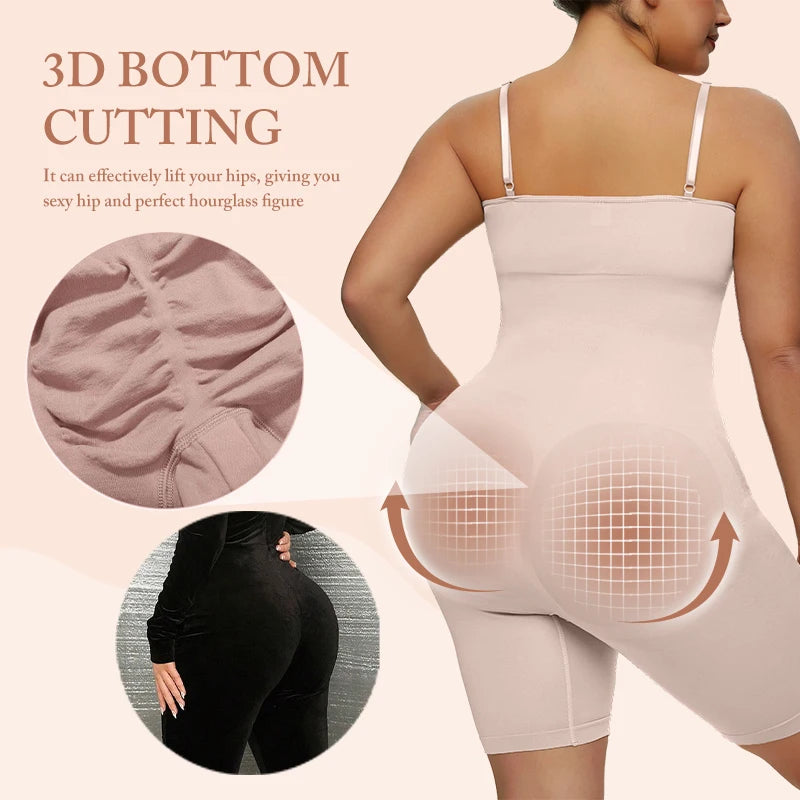 Plus Size Mulheres Butt Lifter Body Shaper Push Up Seios Emagrecimento Cintura Controle de Barriga Shapewear Bodysuit Fajas