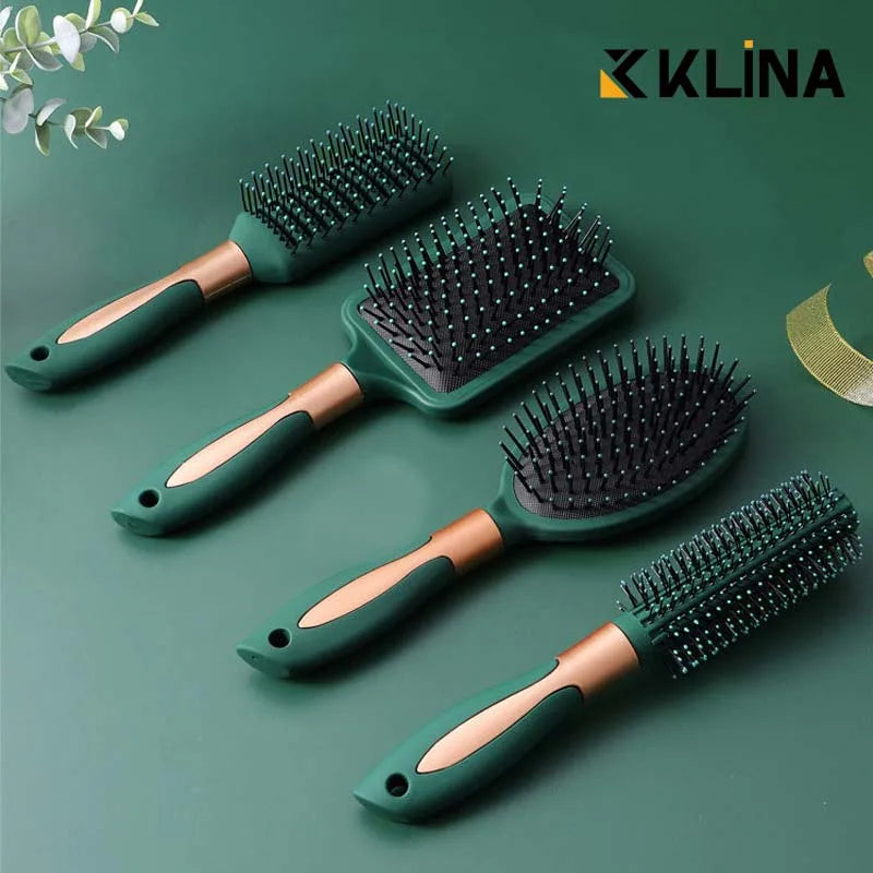 KLINA Hair Massage Air Cushion Pente Escova Couro Cabeludo Escova Detangling Anti Estático Salão SPA Cabeleireiro Ferramenta de Estilo Oval Redondo