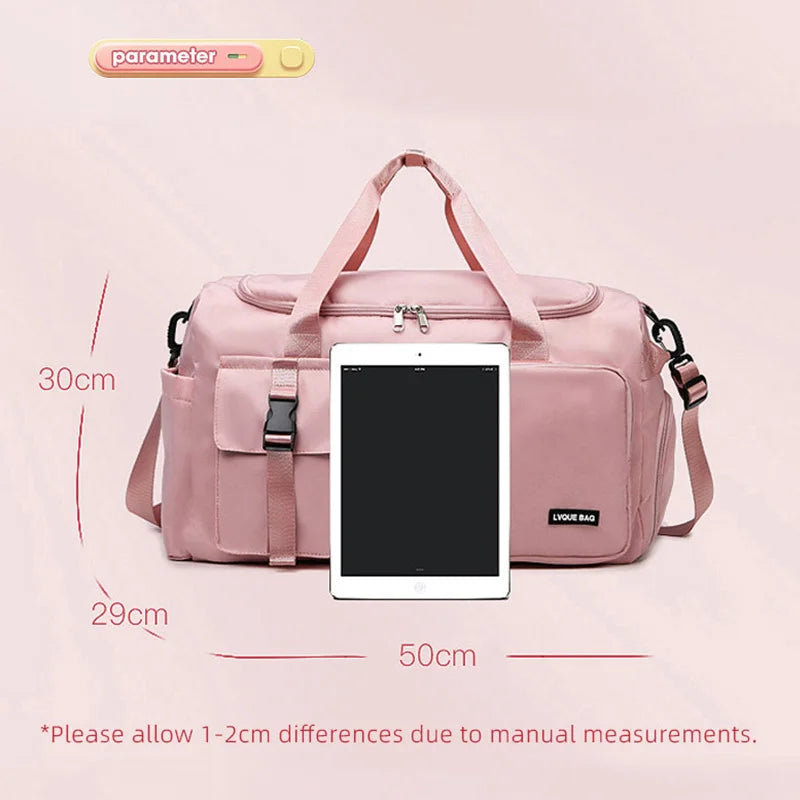 Saco desportivo/saco de viagem seco molhado bolsas para mulheres natação ombro crossbody fitness saco viagem ao ar livre weekender duffel