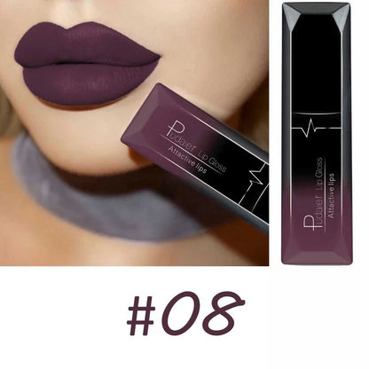 Melhor maquiagem labial 17 cores sexy fosco gloss de longa duração batom líquido creme labial