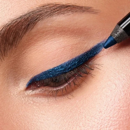 Lápis delineador de longa duração, pigmento colorido à prova d'água, azul, preto e branco, gel, caneta delineadora, maquiagem, cosméticos de beleza