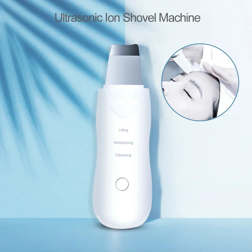 Profissional Não Ultrassônico Facial Skin Scrubber Ion Deep Face Limpeza Peeling Recarregável Dispositivo de Cuidados com a Pele Instrumento de Beleza