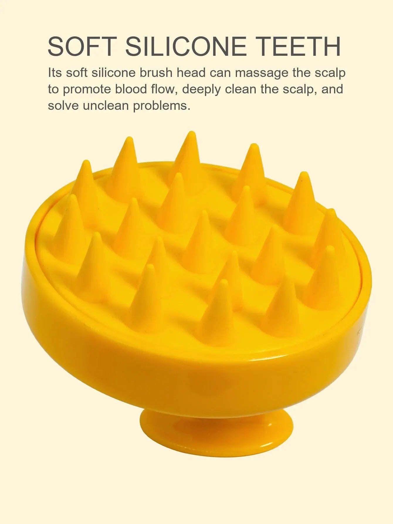 Shampoo de silicone para couro cabeludo, massageador de cabelo, cabeça, corpo, couro cabeludo, escova de massagem, pente, cabo mágico, escova de massagem spa