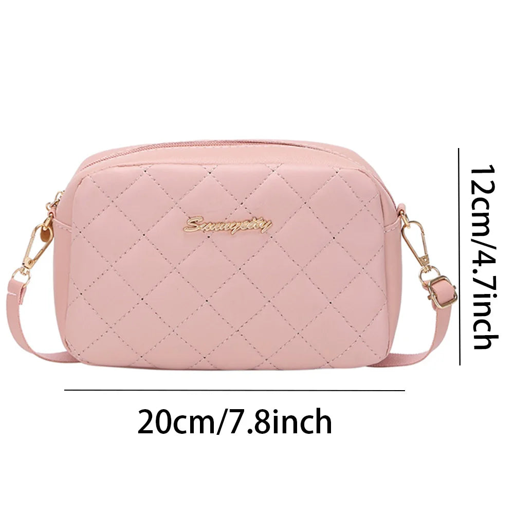 Bolsa pequena de mensageiro com borla para mulheres, bolsa de ombro feminina com bordado de corrente, bolsa transversal para mulheres