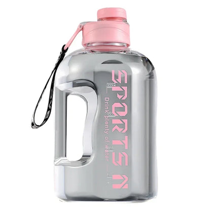 Garrafa de água esportiva de 1,7 L/2,7 L, copo de ciclismo, portátil, grande capacidade, garrafa de água para fitness, acampamento.